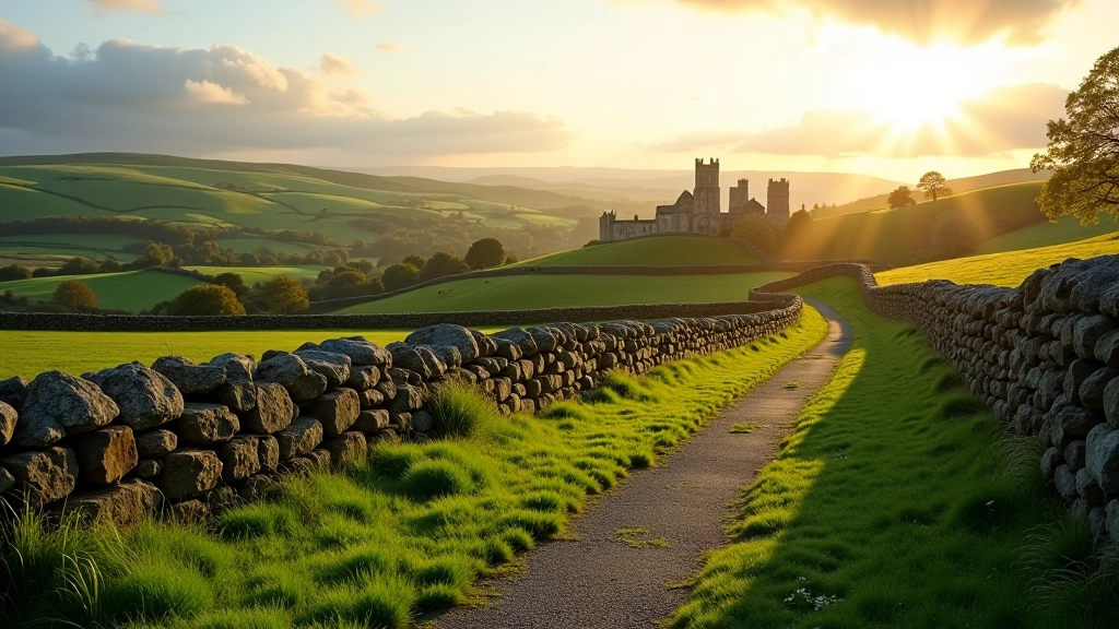Kilkenny countryside landscape with rolling hills